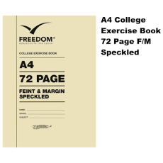 72 pages A4 College Books F/M Speckled 